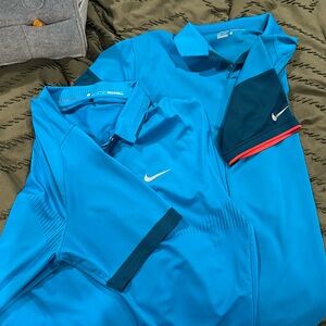 Two Nike golf Polos - tiger woods and Nike golf